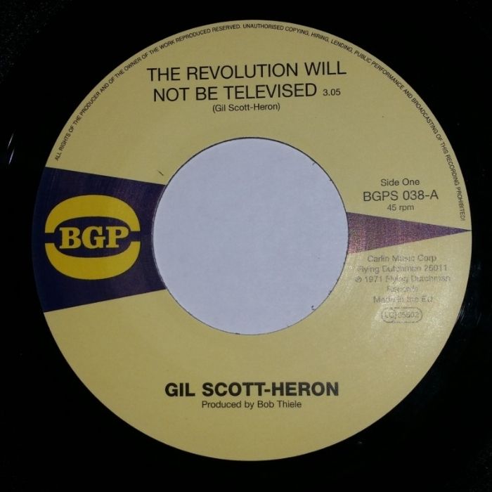 "The Revolution Will Not be Televised" poem by Gil Scott-Heron. Photo by Fortuna Imperatrix Mundi / CC BY-S
